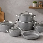 سرویس تابه و قابلمه گلکسی 11 پارچه کرکماز مدل A2686