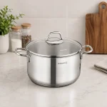 قابلمه استیل کرکماز مدل Perla کد A1656 سایز 22