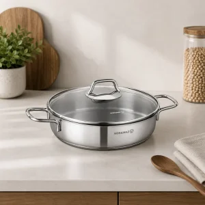 ماهیتابه استیل کرکماز مدل Perla کد A1658 سایز 24